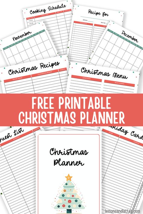 Use this free printable Christmas planner to brainstorm gift ideas, plan your holiday menu, keep track of your Christmas budget, and more! Xmas Planner Free Printables, Christmas Meal Planner Free Printable, Christmas Gift Planner Printable Free, Christmas Gift List Printable Free, Christmas Card List Printable Free, Christmas Planner Ideas, Holiday Planner Printables Free, Christmas Planner Printables Free, Diy Christmas Planner