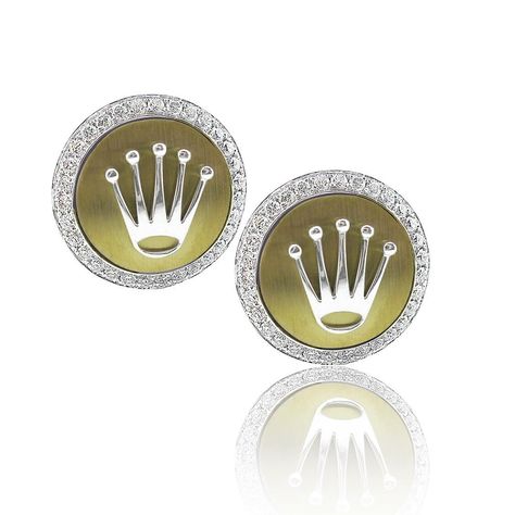 Rolex#cufflinks#fashion#style Branded Jewellery, Gold Cufflinks, Limited Edition Watches, Fine Jewellery, Brilliant Cut Diamond, Italian Design, Jewelry Branding, Gold Finish, Jewellery And Watches