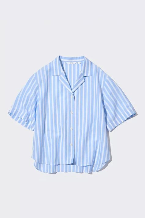 18 Summer Staples At UNIQLO From £15 | SheerLuxe Blouse Images, Spring Capsule Wardrobe, Fashion Aesthetics, Uniqlo Women, Crop Top Outfits, Maxi Dress Cotton, Collar Designs, Summer Staples, Styling Ideas