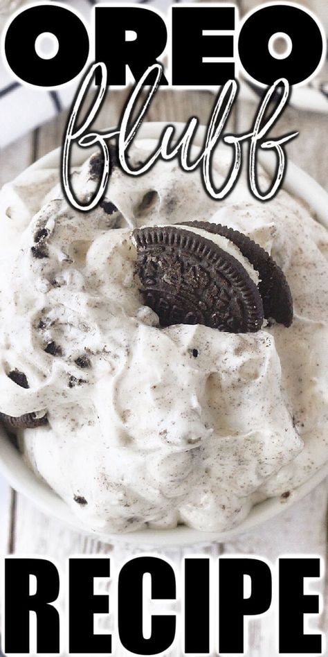 Oreo Fluff For A Crowd, Oreo Fluff Dessert Cool Whip, Fluff Recipes Desserts, Oreo Fluff Salad, Easy Oreo Fluff, Oreo Fluff Recipe, Oreo Fluff Dessert, Fruit Fluff, Fluff Recipes