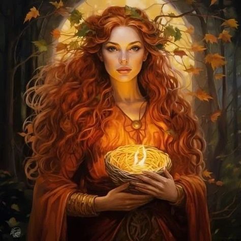 Brigit Goddess Celtic Mythology, Goddess Brigid Art, Goddess Brigid Tattoo, Celtic Goddess Art, Brighid Goddess, Brigid Goddess, Goddess Brigid, Goddess Power, Winter Goddess