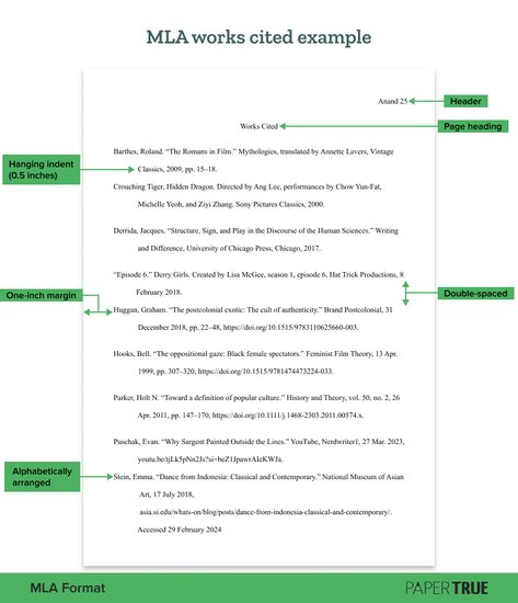 MLA Works Cited Page: Quick Tips & Examples Works Cited Page Mla, Editorial Article Example, Mla In Text Citation Examples, Mla Format Works Cited, Analytical Essay Outline, Conceptual Framework Research Example, Works Cited, Double Space, Annotated Bibliography