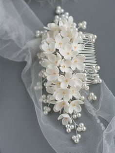 Bridal Flower Comb, Flower Headpiece Wedding, Headpiece Wedding Hair, Bridal Floral Headpiece, Wedding Hair Head Piece, Flower Hair Pieces, Bridal Hair Headpiece, Hair Comb Bridal, Floral Hair Combs