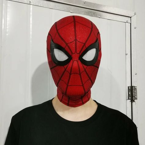 Different Spiderman, Resin Face, Spiderman Mask, Homecoming Suits, 3d Mask, Spider Man Homecoming, Grainy Texture, Spaider Man, Mask Images