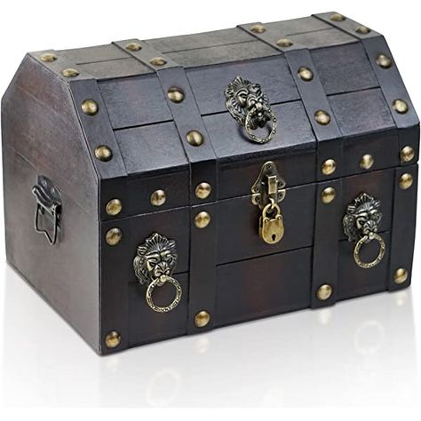 Treasure Chests, Chest Storage, Treasure Hunts, Pirate Treasure Chest, Decorative Storage Boxes, Scavenger Hunts, Wood Storage Box, Pirate Treasure, Vintage Chest