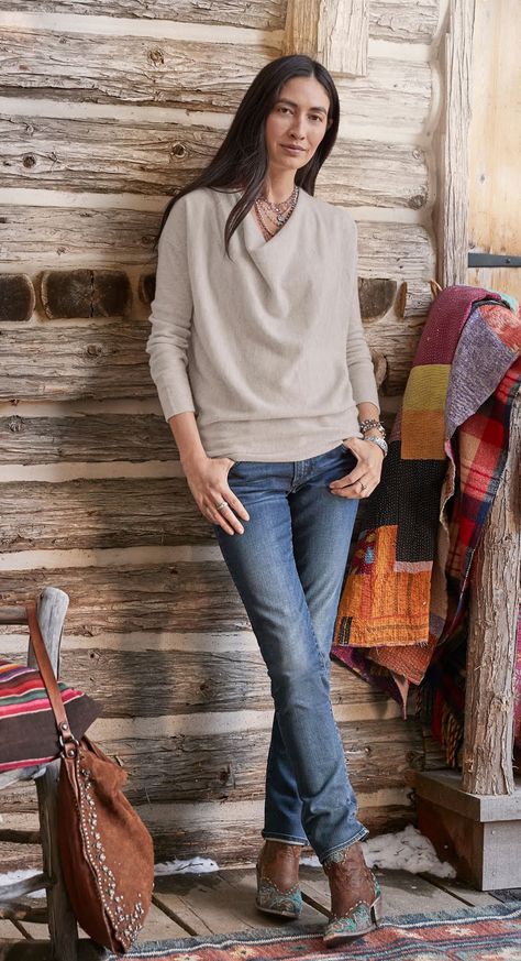 Sundance Outfits, Sundance Clothing, Accessorizing Outfits, Sundance Catalog, Sundance Style, Stylish Jeans, Sundance Film Festival, Winter Outfit Inspiration, Shearling Coat