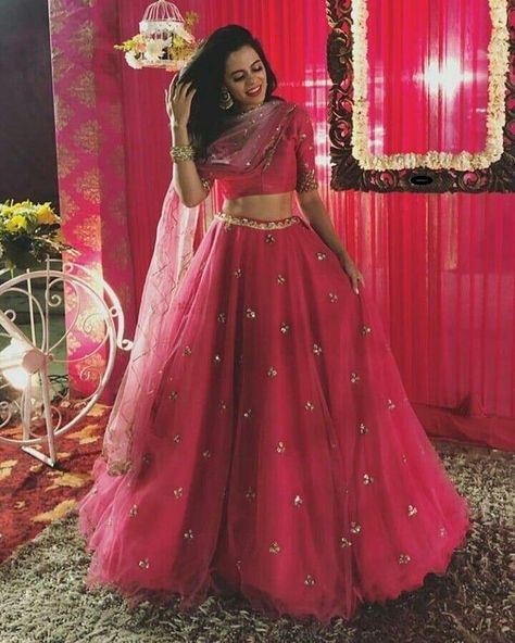 latest collection of lehengayou need to buy this diwali for more details kindly whatsapp on +91 9662084835 Indian Bridesmaids, Lehenga Saree Design, Indian Outfits Lehenga, Wedding Lehenga Designs, Lehnga Dress, Bridal Lehenga Collection, Designer Bridal Lehenga, Half Saree Designs, Pink Lehenga