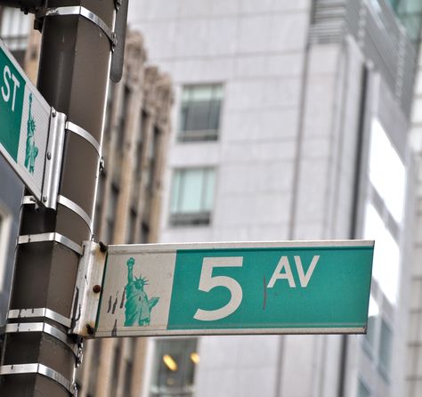 5th ave New York Affirmations, Nyc Billboard, Nyc Fifth Ave, New York Street Sign, Nyc Street Signs, 5th Avenue New York, Voyage New York, Nyc Baby, New York Vacation