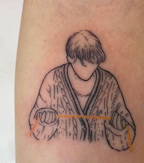 Taylor Swift tattoo reference to Willow, Cardigan, and Invisible String Willow Tattoo Taylor Swift, Taylor Swift Cardigan Tattoo Ideas, Taylor Swift Line Art Tattoo, Cardigan By Taylor Swift Tattoo, Cardigan Tattoo, (taylor's Version) Tattoo, Willow Cardigan, Taylor Swift Cardigan, Swift Tattoo