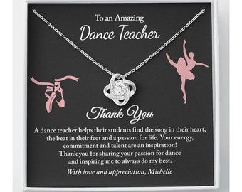 Dance Teacher Gifts for Ballet Teacher Gift Jewelry With Card | Etsy Dance Recital Gift, Dance Recital Gifts, Ballet Teacher, Dance Teacher Gifts, Personal Gifts, Teacher Personalized, Dance Recital, School Teacher Gifts, Dance Teacher