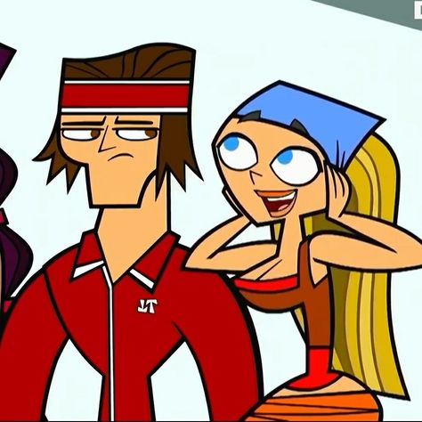 Lindsey And Tyler Total Drama, Lindsay And Tyler Total Drama, Lyler Total Drama, Lindsay X Tyler, Tdi Couples, Duncan X Harold, Tdi Pfps, Fictional Couples, Warner Bros Cartoons