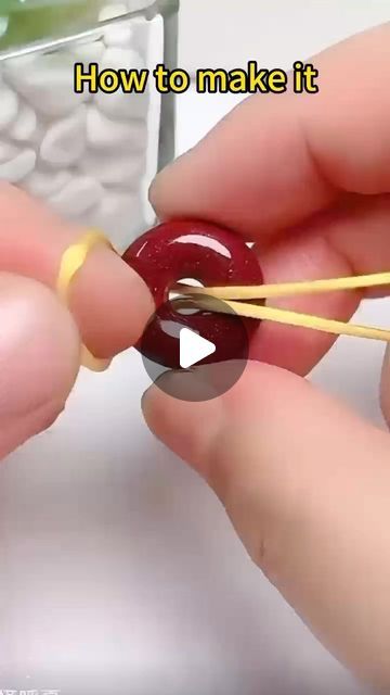 20K views · 1.2K likes | btyhjewelry on Instagram: "How to make it #foryou #fyp #handmade #necklace #diycrafts #cinnebar #fashion #donuts" Gemstone Donut Jewelry, Donut Jewelry, Donut Necklace, Diy Necklace Making, Found Object Jewelry, Knots Diy, Donut Shape, Wire Jewelry Designs, Jewelry Knots