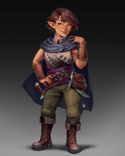 ArtStation - Commission Dnd Halfling Character Design, Halfling Bard Female, Dnd Inquisitor, Dnd Rogue Male, Ghostwise Halfling, Goliath 5e, Dungeons And Dragons Character Design, Dnd Ranger Character Design, Gnome Dnd Character Design