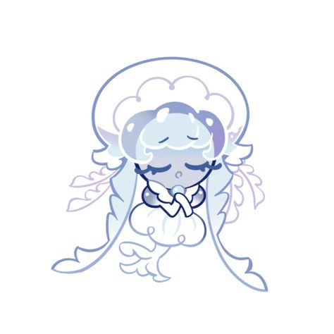 Filled Jellyfish Cookie Run, Frilled Jellyfish Cookie Art, Gem Mermaids Cookie Run, Filled Jellyfish, Crk Character, Crk Sprites, Jellyfish Cookie, System Alters, Crk Icons