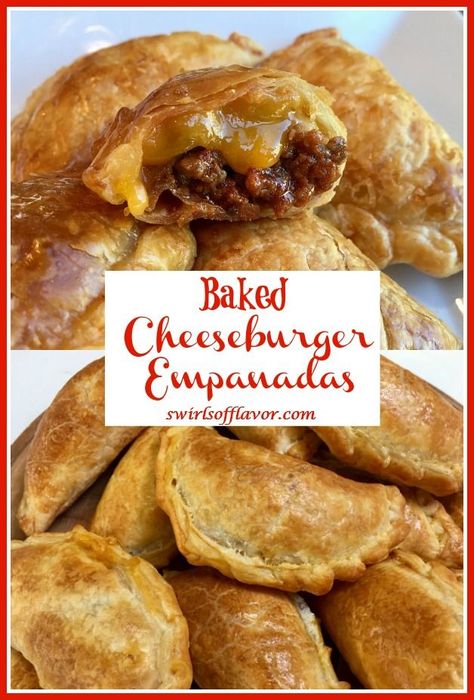 Cheeseburger Empanadas Recipe, Empanadas Filling Ideas, Empanadas Recipe Easy, Empanada Ideas, Cheeseburger Empanadas, Beef And Potato Empanadas Recipe, Empanadas Easy, Kids Friendly Dinners, Savory Hand Pies Recipes