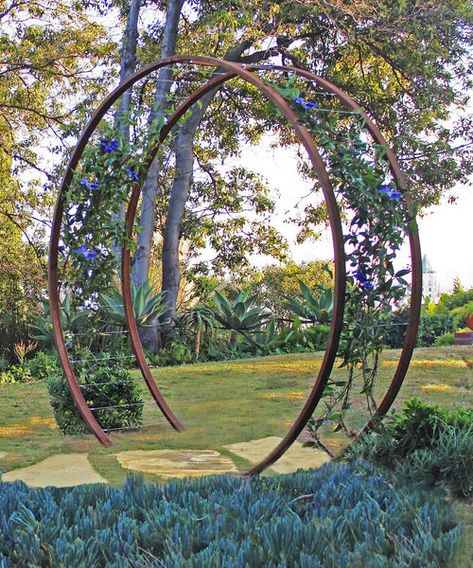 Modern Arbor, Seed Starting Soil, Moon Gate, Garden Sculptures, Public Garden, Climbing Roses, Garden Bed, Gardening Supplies, Wooden Garden