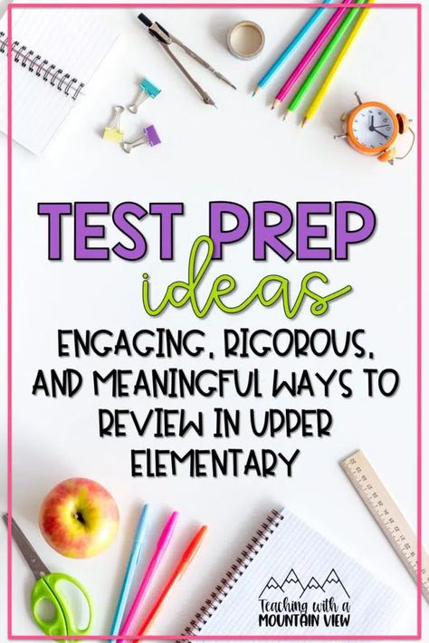 Test Prep: Engaging and Meaningful Ways to Prepare for State Testing State Testing Prep, Classroom Prep, Reading Specialist, State Testing, Math Test Prep, Math Test, Engaging Lessons, Test Taking, Test Prep