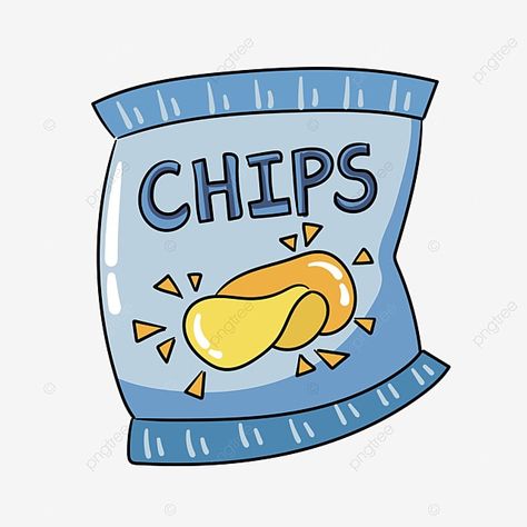 Chip Bag Drawing, Chip Rapper, Chip Drawing, Chips Cartoon, Chips Drawing, Snack Cartoon, Potato Chips Packaging, Uni Moodboard, Chips Packaging