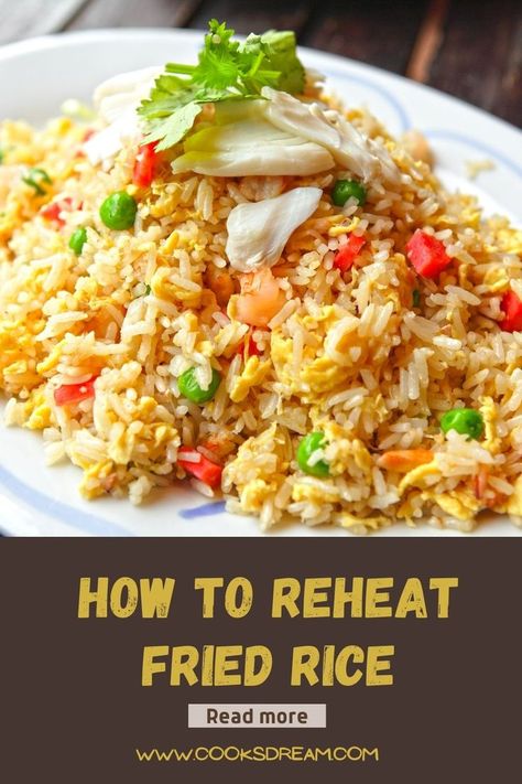 Leftover Fried Rice, Longest Day Ever, Reheat Rice, Chinese Rice Recipe, Spinach And Eggs Breakfast, How To Reheat Rice, Vegetable Fried Rice Recipe, Chinese Fried Rice, Chicken Fajita Pasta