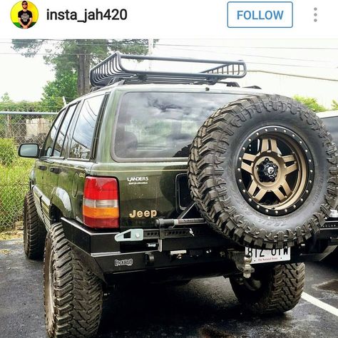 Rock Hard 4x4 Official on Instagram: “#RockHard4x4 Jeep #GrandCherokee #ZJ rear bumper with tire carrier. Owner: @insta_jah420 #rearbumper #tirecarrier #jeepzj #jeep” Jeep Lifted, Jeep Cheroke, Jeep Grand Cherokee Accessories, Overland Jeep, Jeep Garage, Jeep Cherokee Trailhawk, Jeep Zj, Jeep Xj Mods, Jeep Wj