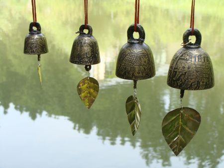 Burmese wind bells Wind Bells, Didgeridoo, World Music, Burmese, Clay Creations, Decorative Bells, Wind Chimes, Musical Instruments, Pendant Light