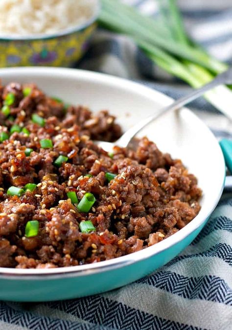 Ground Beef Teriyaki Bowl – Keto-Adapted Teriyaki Ground Beef, Beef Teriyaki, Cooking With Ground Beef, Teriyaki Recipe, Meat Food, Mapo Tofu, Winter Cooking, Easy Chinese Recipes, Ground Beef Casserole