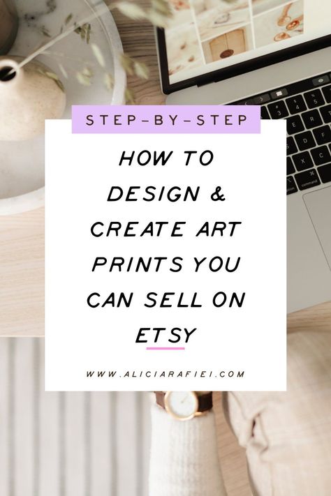 Learn the exact step-by-step process on how I design and create digital art prints (printables) that I sell in my own Etsy shop, so you can do it too. #sellonetsy #etsytips Sell Graphic Design, How To Sell Prints On Etsy, Where To Print Digital Art, Digital Prints To Sell On Etsy, Selling Printable Wall Art On Etsy, How To Sell Digital Prints On Etsy, Selling Digital Prints On Etsy, Printable Digital Art, Digital Print Ideas Etsy