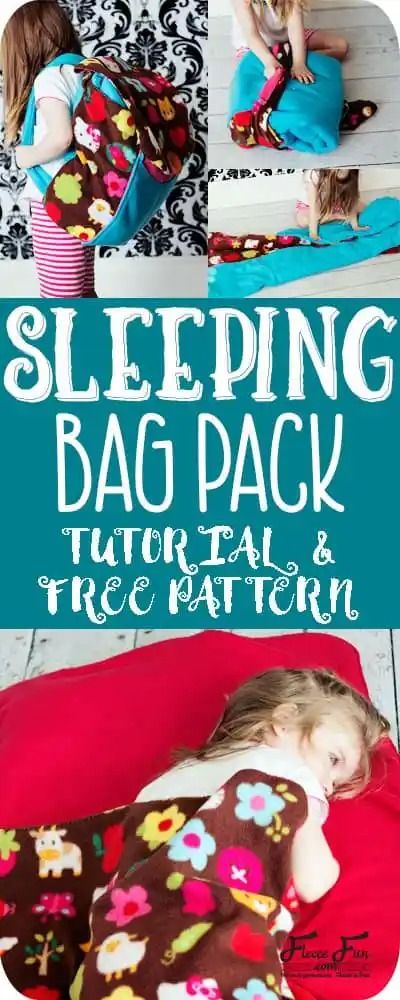 Sleeping Bag Pack How To ♥ Fleece Fun Sleeping Bag Craft, Toy Sleeping Bag Free Pattern, Diy Baby Sleeping Bag, Kids Sleeping Bag Pattern, Sewing Project For Kids, Diy Sleeping Bag, Baby Diy Sewing, Quilting Guides, Holiday Hand Towels