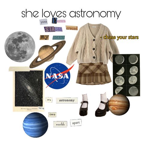 #astronomy #stars #planets #aesthetic #visionboard #astrology Astronomy Aesthetic Outfit, Astronomy Outfit, Planets Aesthetic, Aesthetic Visionboard, Astronomy Stars, Space Aesthetic, Space Outfit, She Loves, Aesthetic Outfits