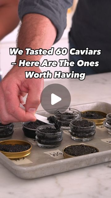 Food & Wine on Instagram: "Tough day in the office 😉. After tasting over 60 caviars, we learned that each tin is *vastly different* and there’s a kind out there for everyone. For the best caviar for every occasion, head to the link in bio. 🎥: @chloe.gebacz 

#tastetest #caviar #caviarlovers" Caviar On Toast, How To Serve Caviar, Caviar Appetizers, Tough Day, Taste Testing, Over 60, Seafood Recipes, Wine Recipes, The Office