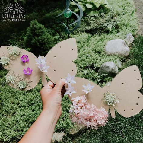 A Simple Butterfly Symmetry Activity • Little Pine Learners Butterfly Symmetry, Symmetry Activities, Forest School Activities, Nature School, Simple Butterfly, Bows Diy, Hairstyles For Kids, Spring Activities, Toddler Art