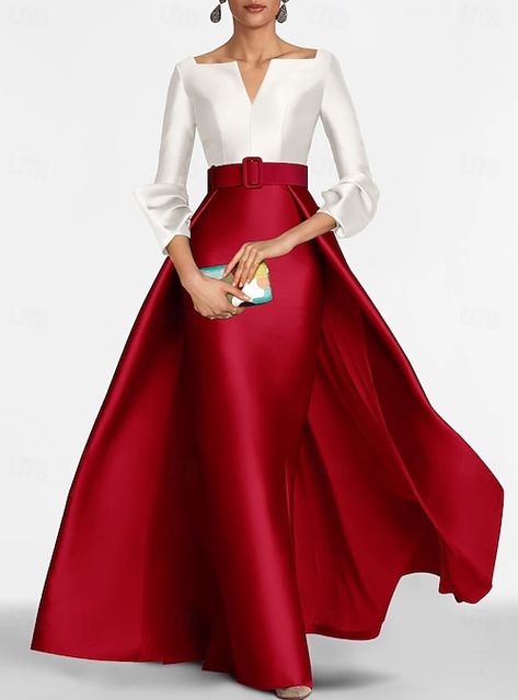 Gaun Dress, Red Green Dress, Gown Elegant, Evening Dresses Online, Cheap Evening Dresses, Dresses Formal Elegant, Evening Gowns Elegant, Mom Dress, Moda Vintage