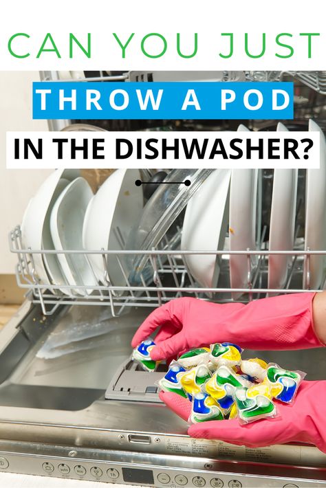 If you're a first-time dishwasher user, you may have questions about how to use dishwasher pods. This step by step guide breaks down the process, so that you're not just throwing the pod into the dishwasher. Dishwasher Pods Storage, How To Use Dishwasher, Cleaning Your Dishwasher, Dishwasher Pods, Best Dishwasher, Laundry Pods, The Dishwasher, Homemade Cleaning Solutions, Cleaning Guide