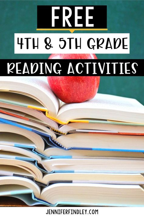 These FREE reading activities for fourth and fifth grade make teaching reading so much easier! Check out the reading centers, reading printables and more! Grade 5 Reading Activities, Fourth Grade Reading Activities, Reading Centers 4th Grade, 5th Grade Reading Activities, Fifth Grade Activities, Fifth Grade Reading, Instructional Activities, Small Group Reading Activities, Reading Games For Kids