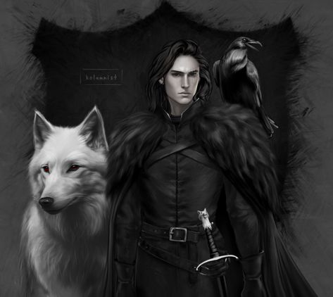 KOLUMNIST on Tumblr Jon Snow Book Fan Art, Jon Snow Book Art, Jon Snow Book, Jon Stark, Jon Targaryen, Asoiaf Characters, Jon Snow Art, John Snow, Dragon House