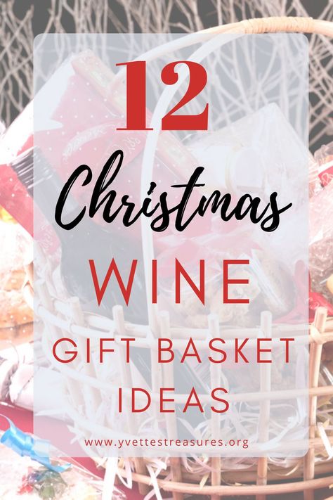 Best Christmas wine gift basket ideas for family and friends. Spoil them with a beautiful gift basket this holiday season! #giftbasketideas #winegifts #holidaygifts #christmasgifts Holiday Booze Basket Ideas, Chocolate And Wine Gift Basket, Gift Baskets With Wine Ideas, Wine And Candle Gift Basket, Wine Glasses Gift Basket, Alcohol Gift Basket Ideas Christmas, Christmas Wine Gift Baskets, Wine Gift Set Ideas, Wine Bottle Gift Basket