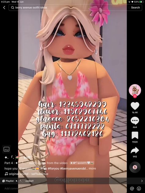 Barbie Outfits Bloxburg, Swimming Suit Codes Bloxburg, Swim Bloxburg Outfit Codes, Bathing Suit Roblox Id, Roblox Berry Avenue Codes Clothes Swim, Swimmers Codes Bloxburg, Pink Swimsuit Codes Berry Ave, Berry Avenue Codes Clothes Swimming, Swimming Suit Roblox Code