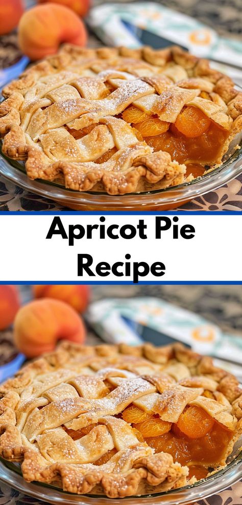 Craving pie baking recipes? This Apricot Pie Recipe is perfect! Simple and delicious, it’s great for creating unique pie ideas and dessert recipes. Apricot Pie Recipe, Apricot Filling, Apricot Dessert, Apricot Pie, Fresh Apricots, Pie Ideas, Unique Pies, Apricot Recipes, Pie Baking