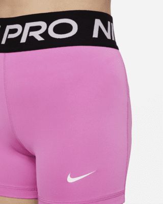 The Nike Pro Shorts are a super-duper stretchy, supportive layer that can be worn alone, or under your shorts or uniform. Add in Dri-FIT technology and sweat has no chance. Shown: Playful Pink/Black/White Style: DA1033-676 Hot Pink Nike Pro Shorts, Nike Pro Shorts Colors, Nike Pro Shorts Kids, Pink Nike Pros, Nike Pro Shorts, Pink Nike, Pink Nikes, Super Duper, Black White Fashion