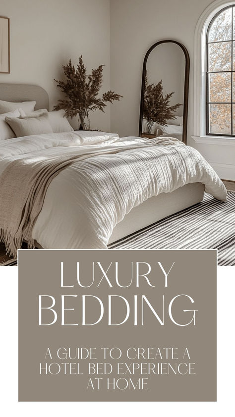 luxury bedding Hotel Like Bedding, Luxurious Bedding Ideas, Bedding Luxury, Linen Comforter, Best Bedding, Bedding Ideas, Hotel Bed, Comfortable Bedroom, Make Your Bed