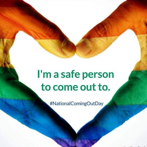 I’m a safe person to come out to. We are a safe space. We are LGBTQ allies. 🧡💛💚💙💜 #nationalcomingoutday🌈 #LGBTQ #ally Oriented Aroace, Safe Person, First Date Ideas, I Love My Kids, Lgbtq Ally, Lgbt Support, Pride Quotes, Lgbt Quotes, Lgbtq Quotes