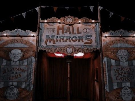 Hall Of Mirrors Circus, Hall Of Mirrors Aesthetic, Circus Mirrors, Adeline Reilly, H D Carlton, Haunting Adeline, Circus Aesthetic, Dark Circus, Hall Of Mirrors