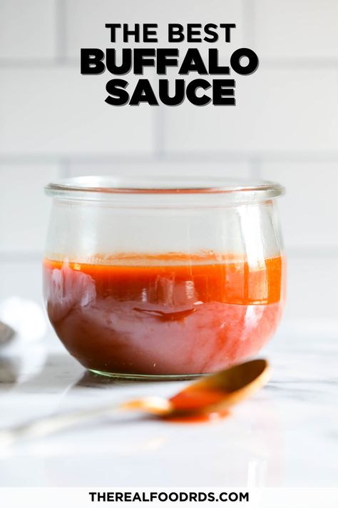 You will want to put this Homemade Buffalo Sauce on everything! Yes, everything! Not only is this a Whole30 Buffalo Sauce recipe, but it comes together so easily with just six everyday ingredients. Buffalo Wings Sauce Recipe, Easy Homemade Buffalo Sauce, Vegan Buffalo Sauce, Buffalo Sauce Recipe, Paleo Sauces, Wing Sauce Recipes, Chicken Wing Sauces, Homemade Buffalo Sauce, Buffalo Wing Sauce