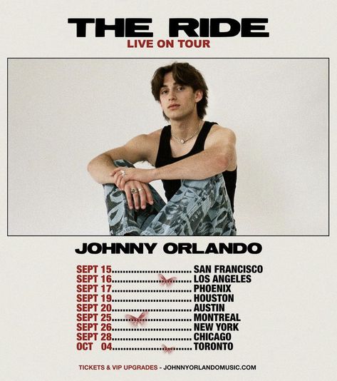 Sadie Jean, Live On Tour, Johnny Orlando, Grunge Music, Tour Posters, Special Guest, Orlando, Instagram Story, North America