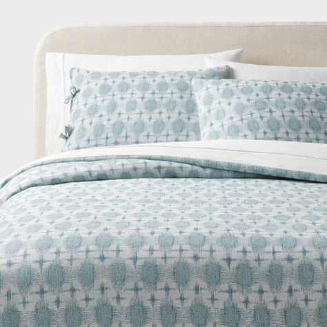 Boho Yarn, Simply Shabby Chic, Striped Duvet, Sham Bedding, Striped Duvet Covers, Blue Duvet Cover, Boho Bedding, King Bedding Sets, Quilted Sham