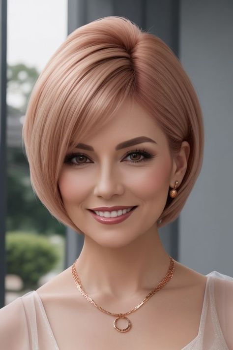 Women Short Hairstyles, Short Hairstyles For Round Faces, Short Hairstyle Women, Rambut Brunette, Shoulder Hair, Short Straight Hair, Short Hair Styles For Round Faces, Hair Up Styles, Hair Color Highlights