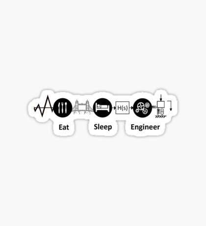 Eat, Sleep, Engineer, REVISED Sticker Engineering Aesthetic Stickers, Chemical Engineering Stickers, Civil Engineering Sticker, Industrial Engineering Stickers, Electrical Engineering Humor, Mechatronics Engineering, Engineering Quotes, Im An Engineer, Engineering Memes