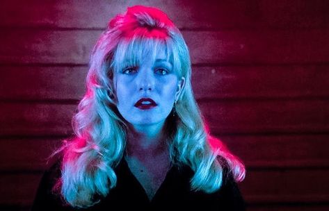 Fire walk with me. 🔥 • • • • #twinpeaks #laurapalmer #sheryllee #davidlynch #markfrost #firewalkwithme #horror #horrorcommunity #horrorfan… Laura Palmer, Twin Peaks, Blonde, Wall, Red, Hair, Blue