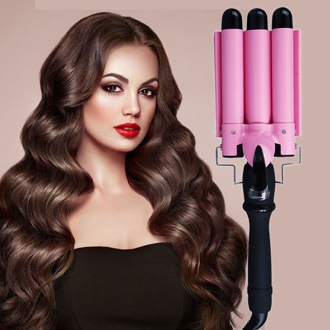 Barrel Curling Iron, Hair Waver, Ceramic Hair, Styling Products, Crimping, Curling Iron, Beach Hair, Boho Beach, Styling Tools