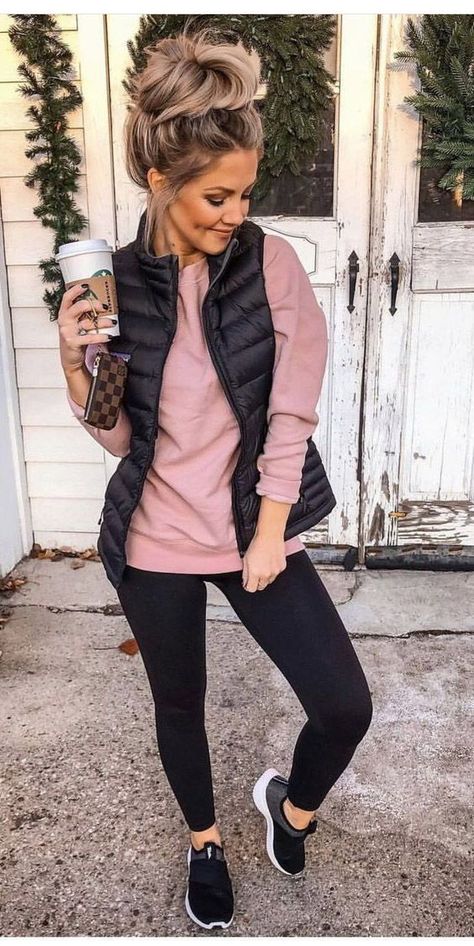 Winter Outfits Casual Leggings, Outfits Leggins, Leggings Outfit Fall, Look Legging, Look Adidas, Black Leggings Outfit, Estilo Indie, Skandinavian Fashion, Leggings Outfit